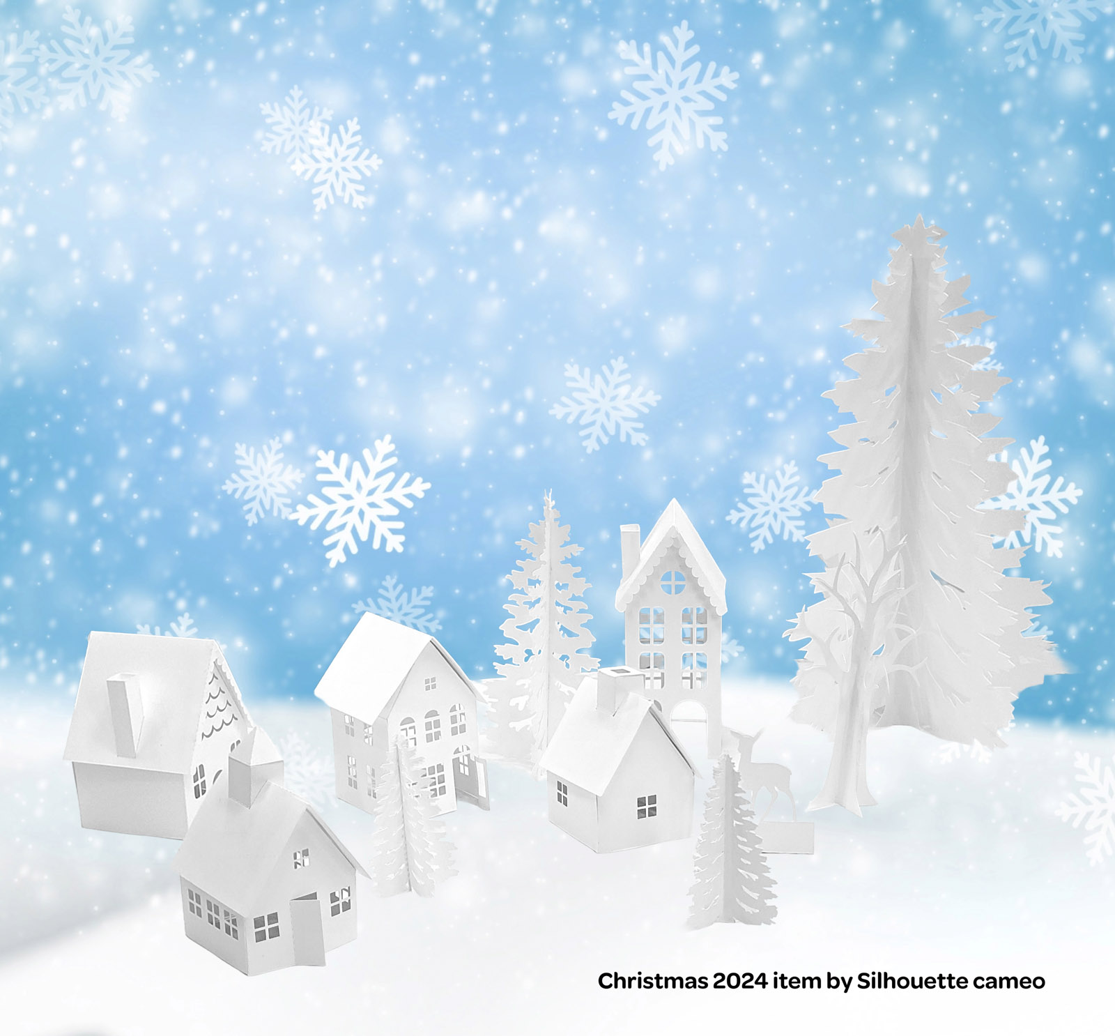 눈 오는 겨울 풍경